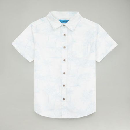 Camisa Para Niño Circus Tropical Manga Corta Blanco 4