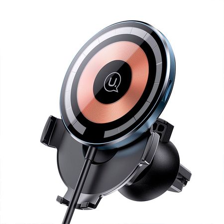 Cargador Celular Inalámbrico Magnético para Auto 15W Transparente