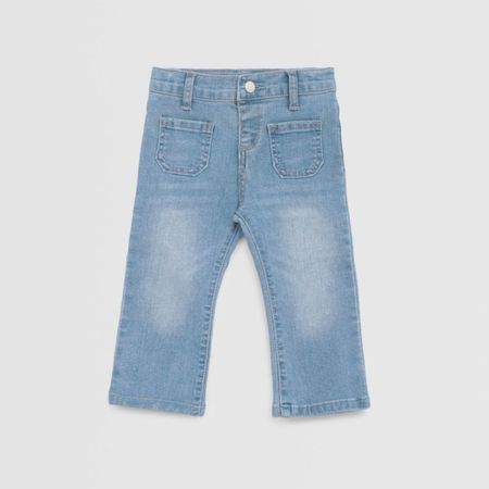 Jean Para Bebe Niña Baby Circus Mod Flare Azul 24