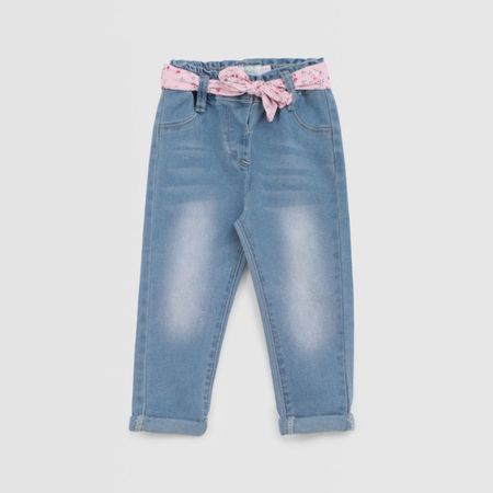 Jean Para Bebe Niña Baby Circus Mod Belt Azul 24