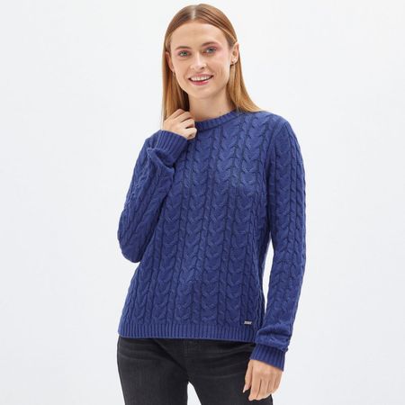 Chompa Amc Mujer Manga Larga Cadena  AZUL S