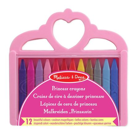 Crayones Melissa & Doug Set De Princesas Con 12 Unidades