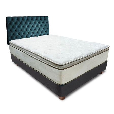 Combo Capitone Pocket 5 Estrellas 1.5 Plazas Verde Océano