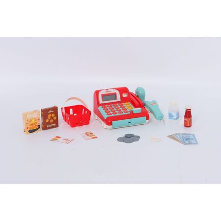 Caja Registradora Fun Market Rosado 20 Accesorios