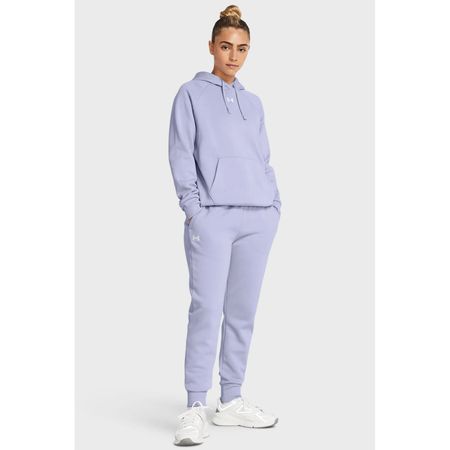 Pantalon Deportivo Under Armour Para Mujer Rival Fleece Jog 1379438-539 Morado Talla XS