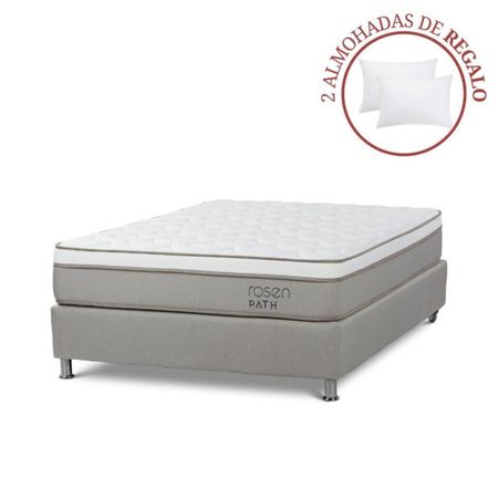 Box Tarima Path 2 Plazas Niebla + 2 Almohadas