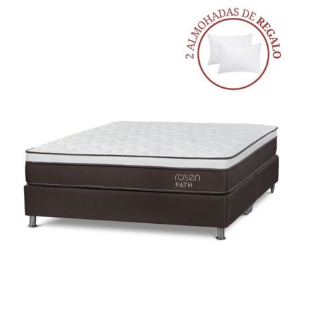 Box Tarima Path King Café + 2 Almohadas