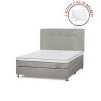 Dormitorio Path Queen + Respaldo N Bennet + 2 Almohadas