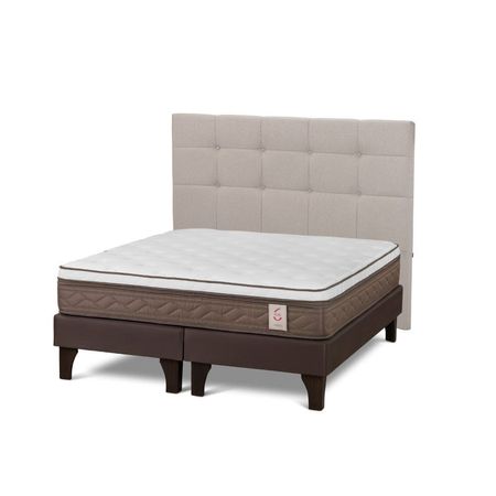 Dormitorio Europeo NS6 King + Respaldo Issey Niebla