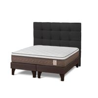 Dormitorio Europeo NS6 King + Respaldo Issey Grafito