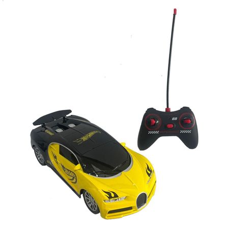 Carro A Control Remoto Hot Wheels Value Racing Lux Amarillo