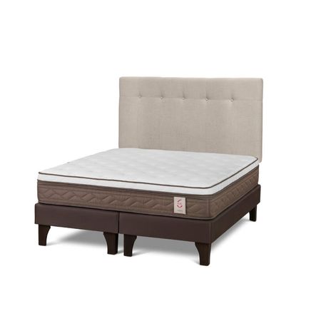 Dormitorio Europeo NS6 King + Respaldo N.Bennet Natural