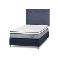 Dormitorio Americano Indie 1.5 Plazas + Respaldo N.Bennet Denim