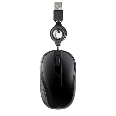 Mouse óptico retráctil FD-200B Negro