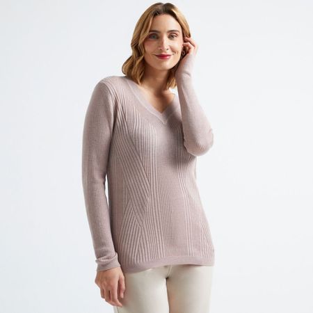 Chompa Zafin Mujer Manga Larga Waist PALO ROSA M