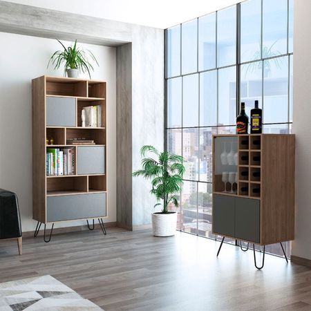 Biblioteca + Bar Vassel - Miel / Plomo