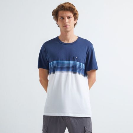 Polo Aeral Bloque Rayas Hombre AZUL XL