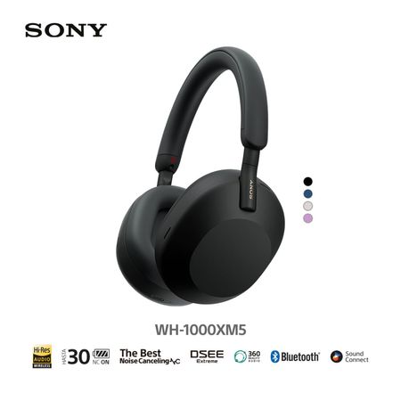 Sony Audífonos Bluetooth WH-1000XM5 Noise Cancelling Negro