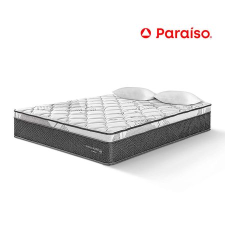 Colchón Paraíso Pocket Star Queen + 2 almohadas + protector