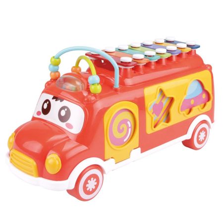 Juguete Para Bebé Benic Baby Music Bus Xylophone Rojo