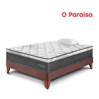 Cama Europea Paraiso Pocket Star 1.5 Plazas Chocolate
