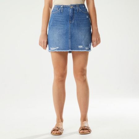 Falda Corta Mujer Merlina Amc AZUL 30
