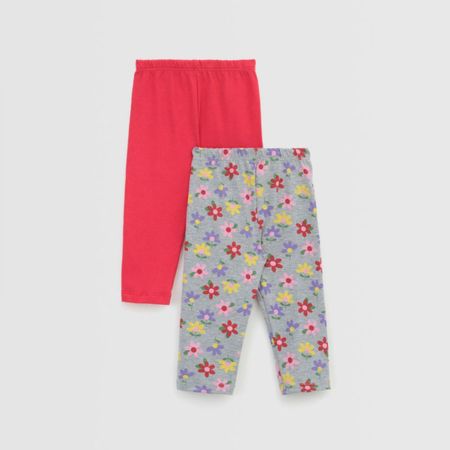 Leggings Pack X2 Para Bebe Niña Baby Circus Rojo 18