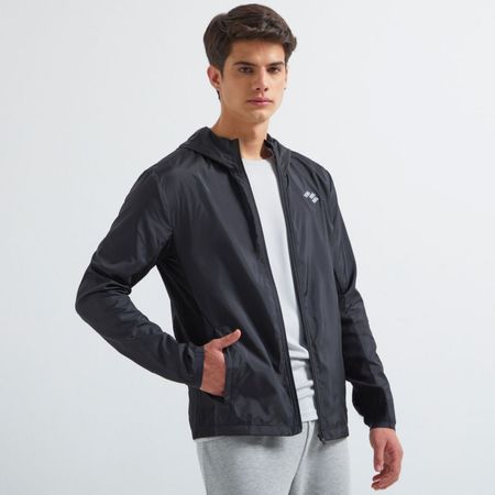 Casaca Deportiva Podium Para Hombre Run Negro Talla L