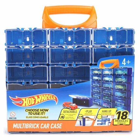 Estuche Para Carro Multimodular X18 Pcs Hot Wheels