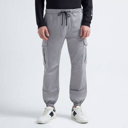 Jogger Aereal Cargo Hombre  GRIS XL