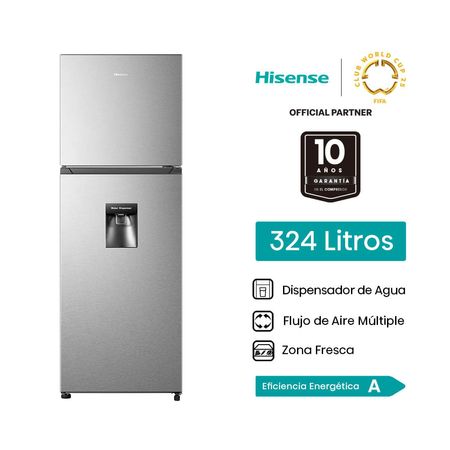Refrigeradora Hisense Top Mount 324L RD416H  Gris