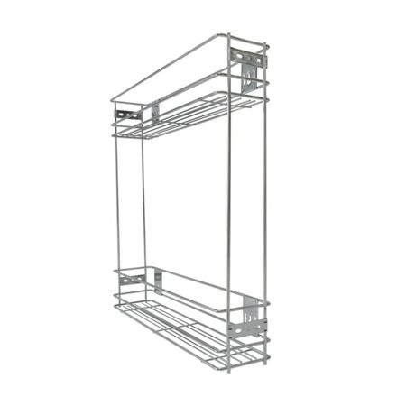 Botellero Cromado 2 Niveles Módulo 15 cm