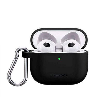 Case Airpods 3 Con Llavero Negro