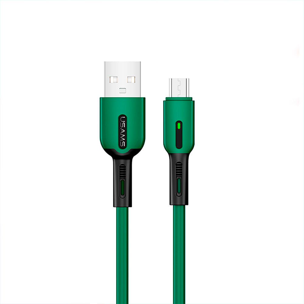 Cable Celular Micro a USB con Luz U51 Verde