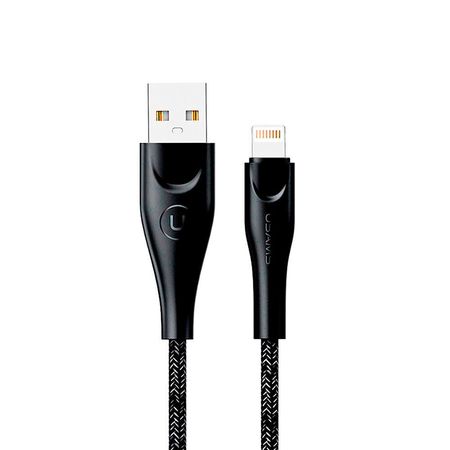 Cable Celular iPhone 1m Tejido U41Negro
