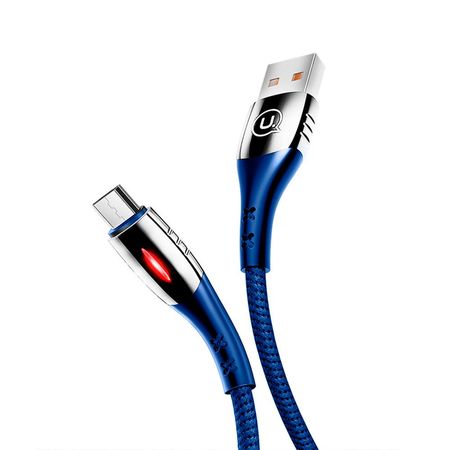 Cable Celular Micro a USB  1.20m Tejido  Azul