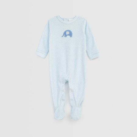 Pijama Para Bebe Niño Baby Circus Plush Bord Celeste 6