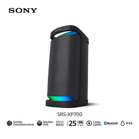 Sony Parlante Bluetooth SRS-XP700 con Mega Bass y Karaoke