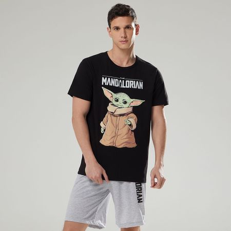 Pijama Hombre Swm-0507 Manga Corta Hypnotic  NEGRO M