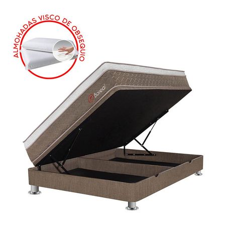 Cama Boxet Boreal Pocket SS 2plz + 2 Almohadas + 1 Protector