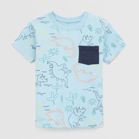 Polo Para Bebe Niño Baby Circus  Fp Bol Celeste Talla 36M