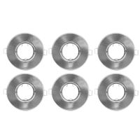 Set X 6 Spot  Zamac Redondo 11 cm Niquel C/Soquet Gu10