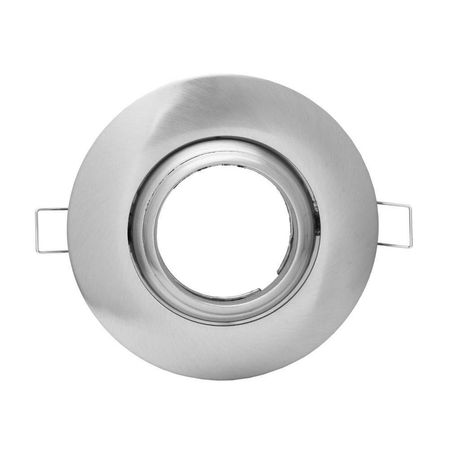 Set X 6 Spot Empotrable Ojo De Buey 11 cm Niquel C/Soquet Gu10