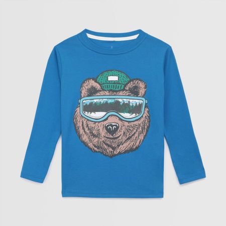 Polo Para Niño Circus Gamuza Manga Larga Azulin 12