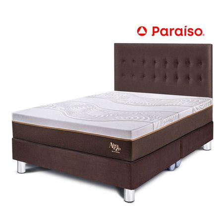 Cama Abrazzo Marrón + Cabecera King