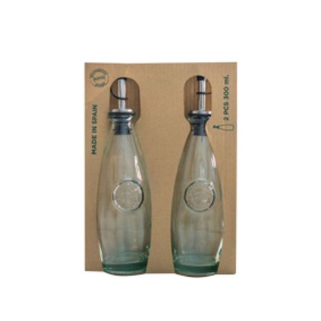 Set 2 Botellas Aliño Vidrio
