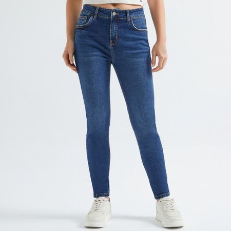 Jean Amc Mujer Basic Denim AZUL 26