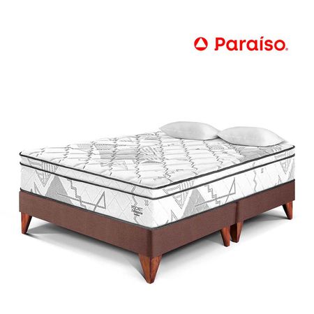 Cama Europea Pocket Advance King - Chocolate