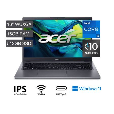 Laptop Acer  I7-1255U 16GB RAM 512GB SSD 16