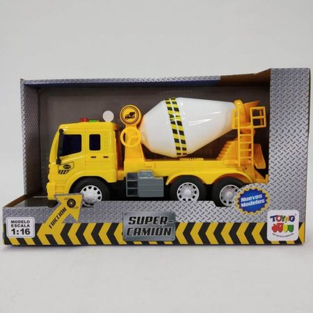 Camión Toyng A Escala 1:16 Fricción Con Luces Y Sonidos Mixer